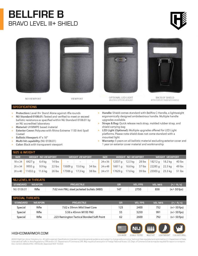 Bellfire B III Product Spec
