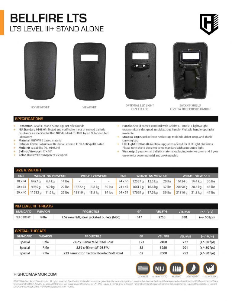 Bellfire LTS III Product Spec