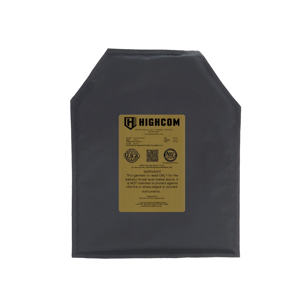 Trooper sa2910 Soft Armor Plate Backer SAPI Cut