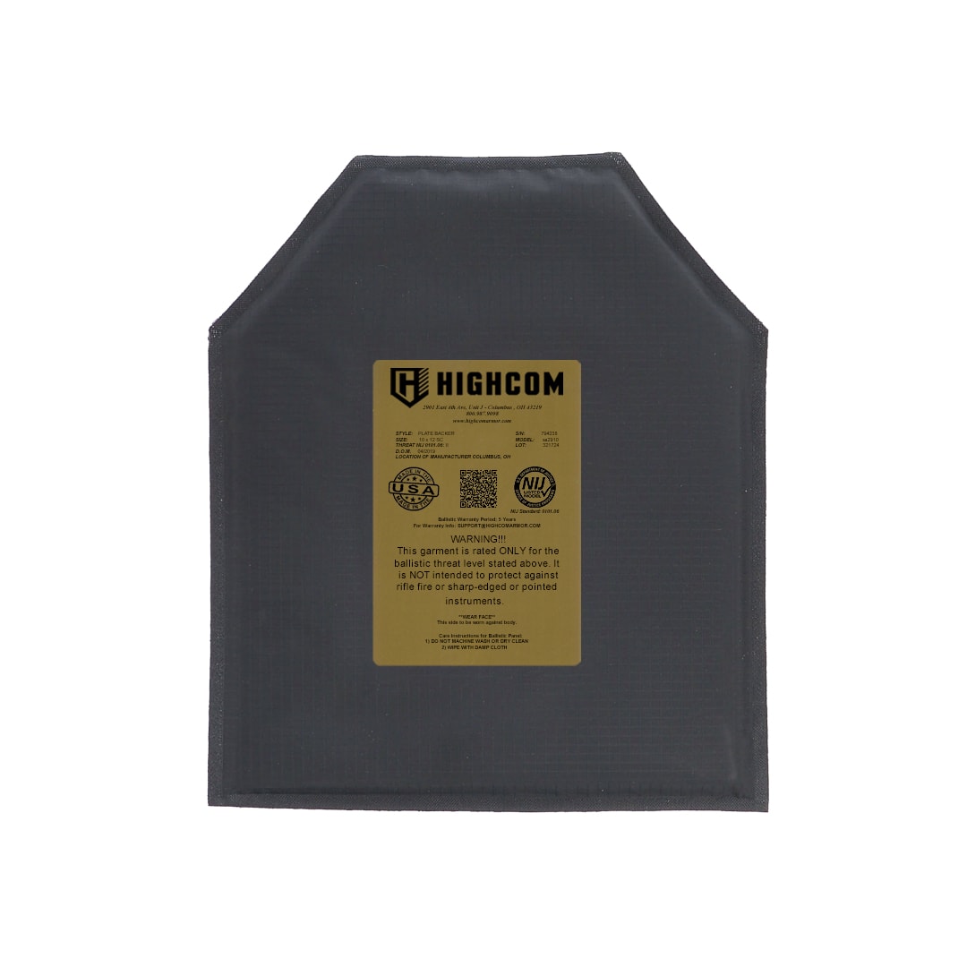 Trooper sa2910 Soft Armor Plate Backer Shooter Cut