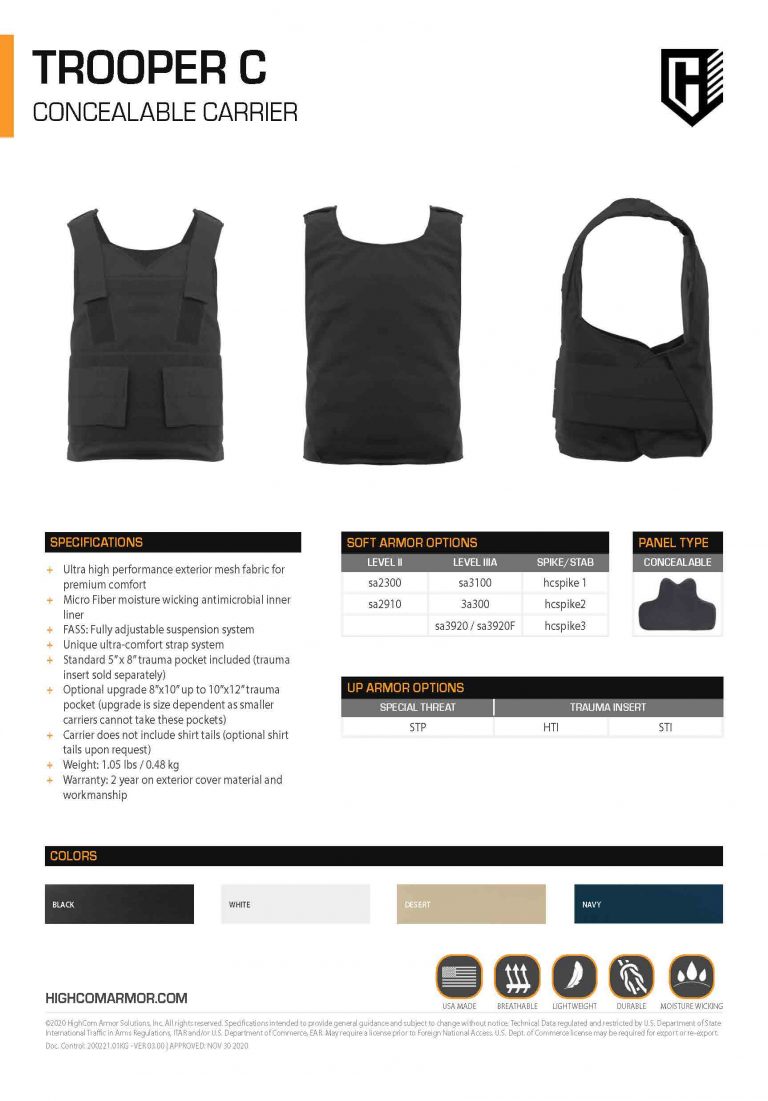 Trooper C Product Spec