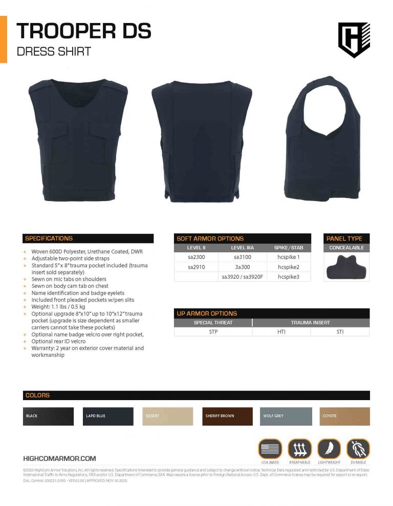 Trooper DS Product Spec