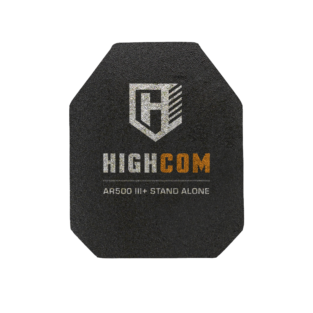 HighCom Armor Guardian AR500 Level III Stand Alone Hard Armor Plate Shooters Cut