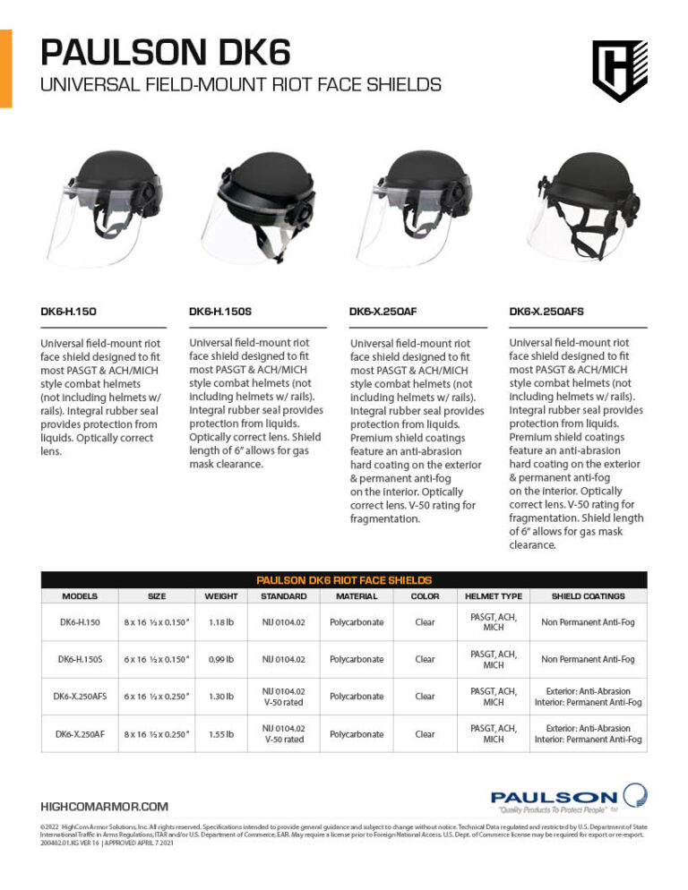 Paulson DK6 Product Specs