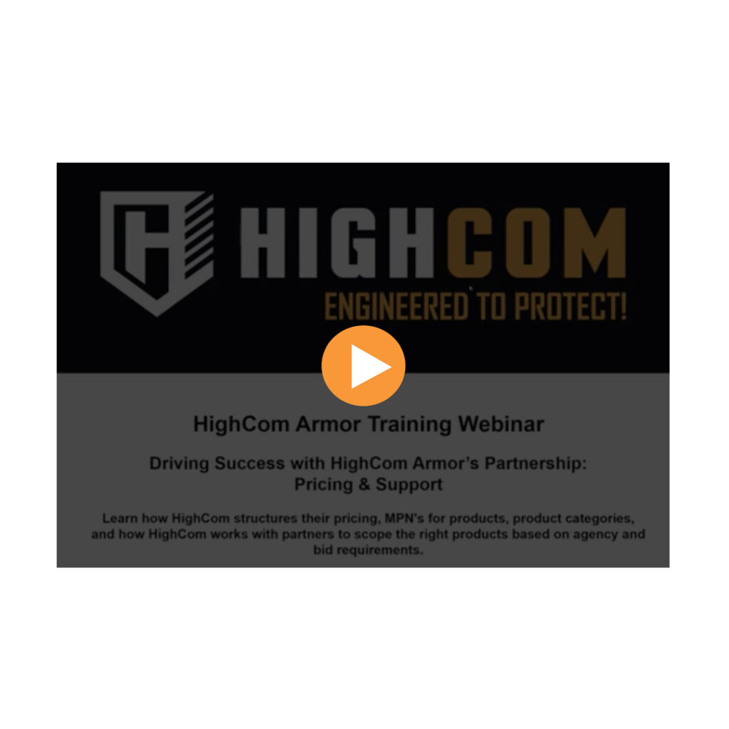 HighCom Armor Training Webinar Screenshot