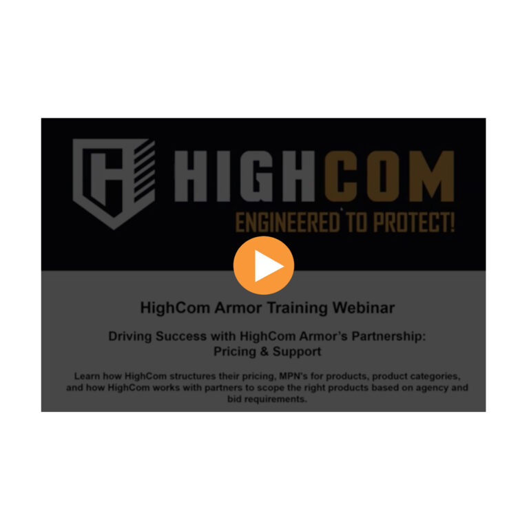HighCom Armor Training Webinar Screenshot