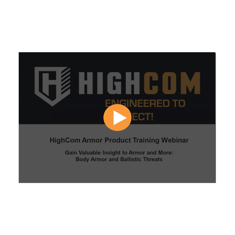 HighCom Armor Training Webinar Screenshot