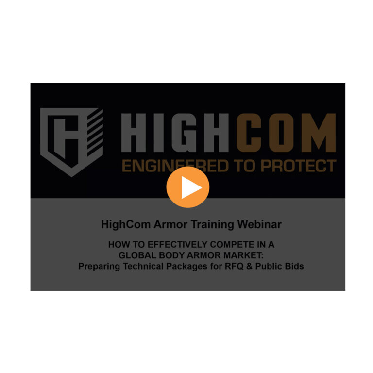 HighCom Armor Training Webinar Screenshot