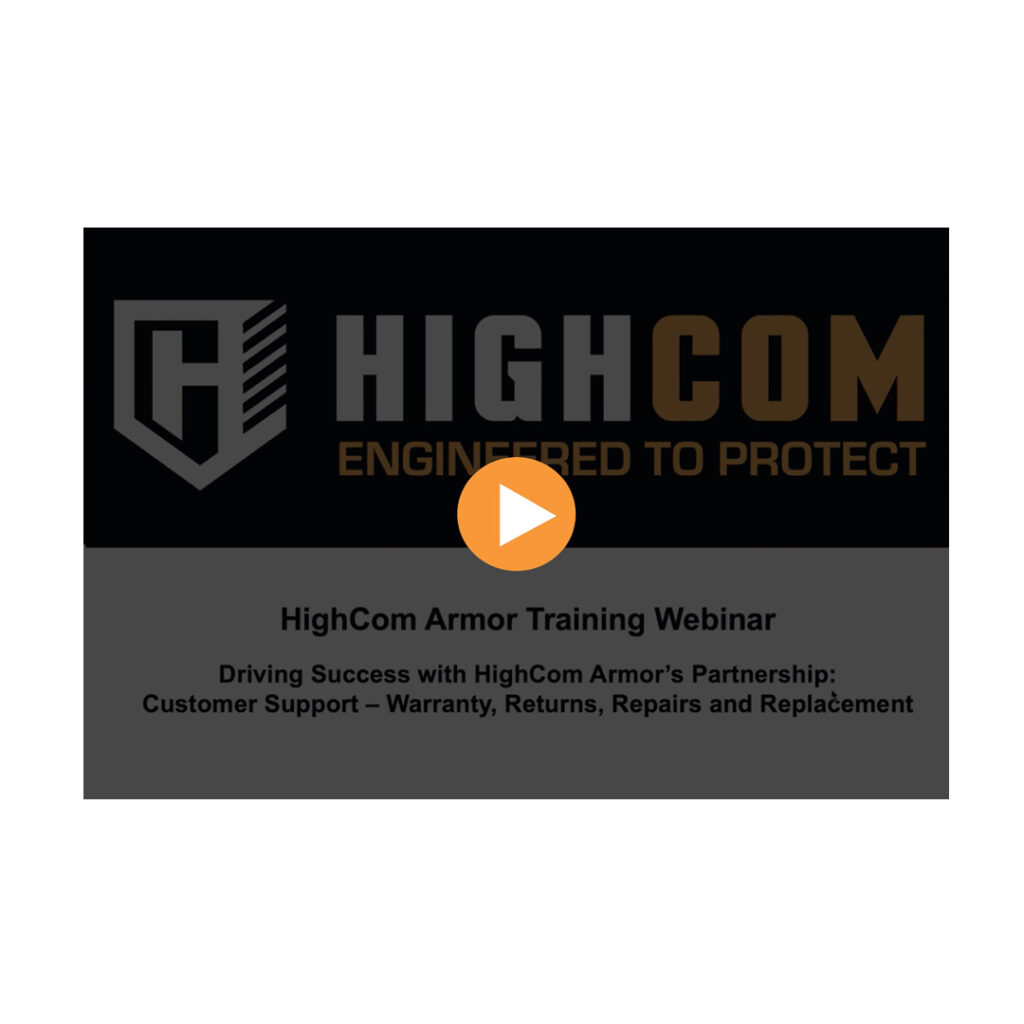 HighCom Armor Training Webinar Screenshot
