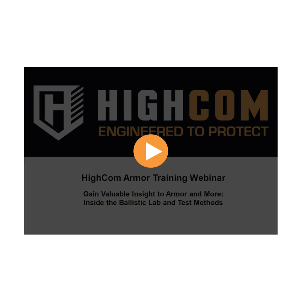 HighCom Armor Training Webinar Screenshot