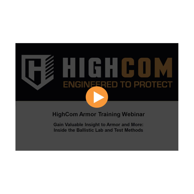 HighCom Armor Training Webinar Screenshot