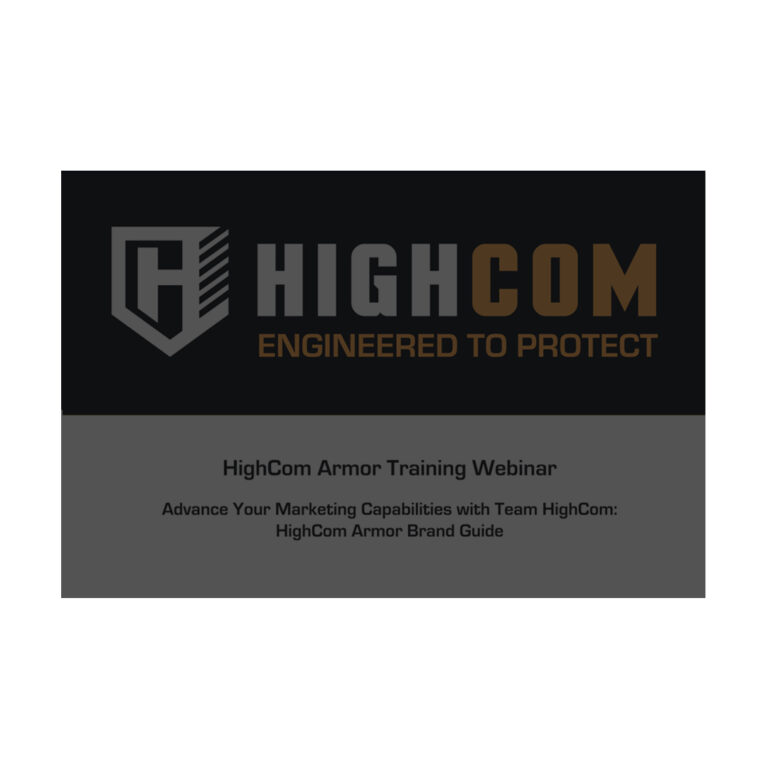 HighCom Armor Training Webinar Screenshot