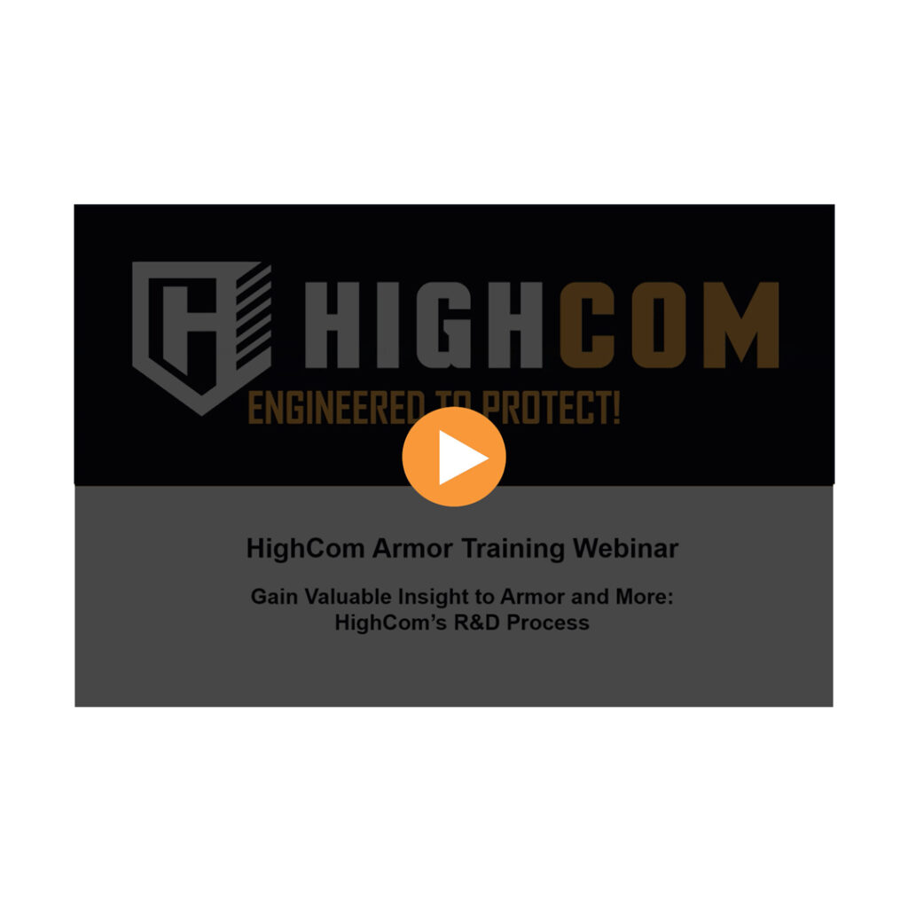 HighCom Armor Training Webinar Screenshot